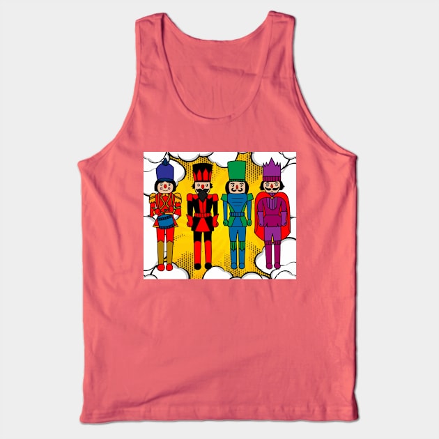 Nutcracker Figures Walnuts Tank Top by flofin